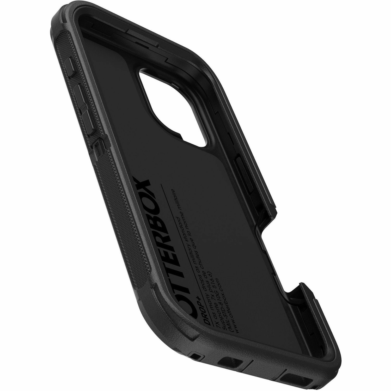 OtterBox Defender Case for Apple iPhone 16 Smartphone - Tri-Layer Design, Textured - Black - Retail - 1