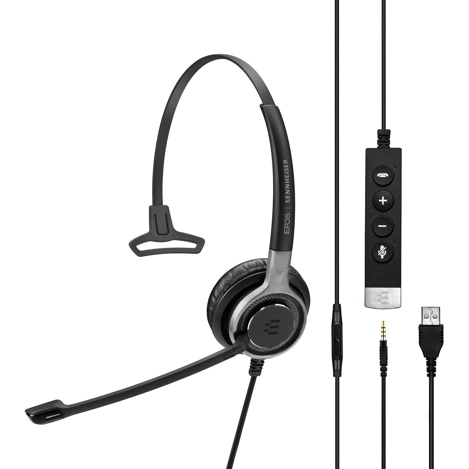 EPOS IMPACT SC 635 USB Wired On-ear Mono Headset - Silver, Black