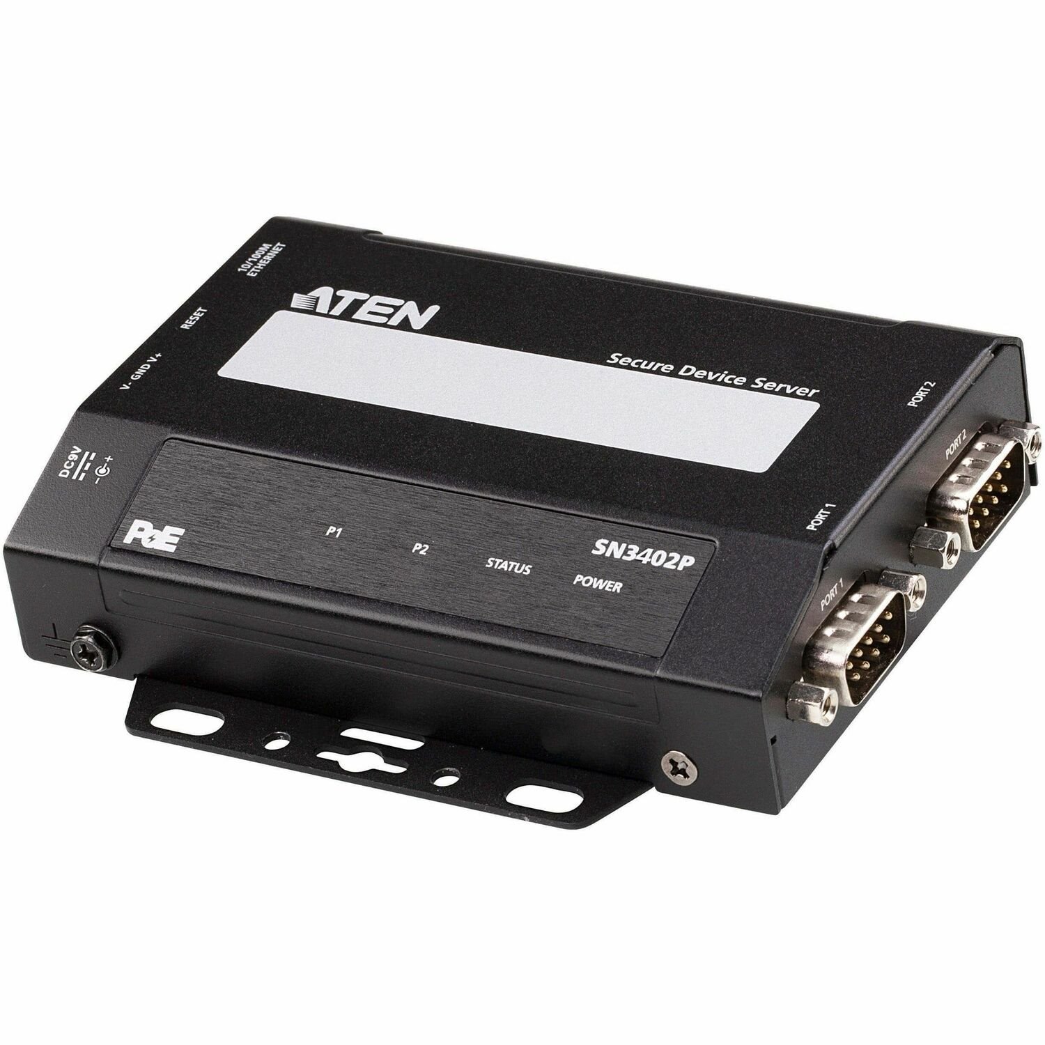 ATEN 2-Port RS-232/422/485 Secure Serial Device Server with PoE