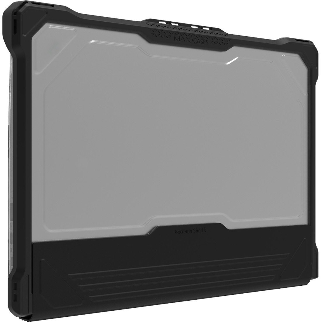 MAXCases Extreme Shell-L Rugged New Case for HP Chromebook - Textured Grip - Black/Clear - TAA Compliant