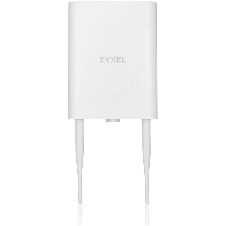 Zyxel WiFi 6 AX1800 Wireless Gigabit Outdoor Access Point | IP55 Rated | Mesh, Seamless Roaming & MU-MIMO | WPA3-PSK Security | Cloud, App or Direct Management | PoE+ Injector Included | NWA55AXE