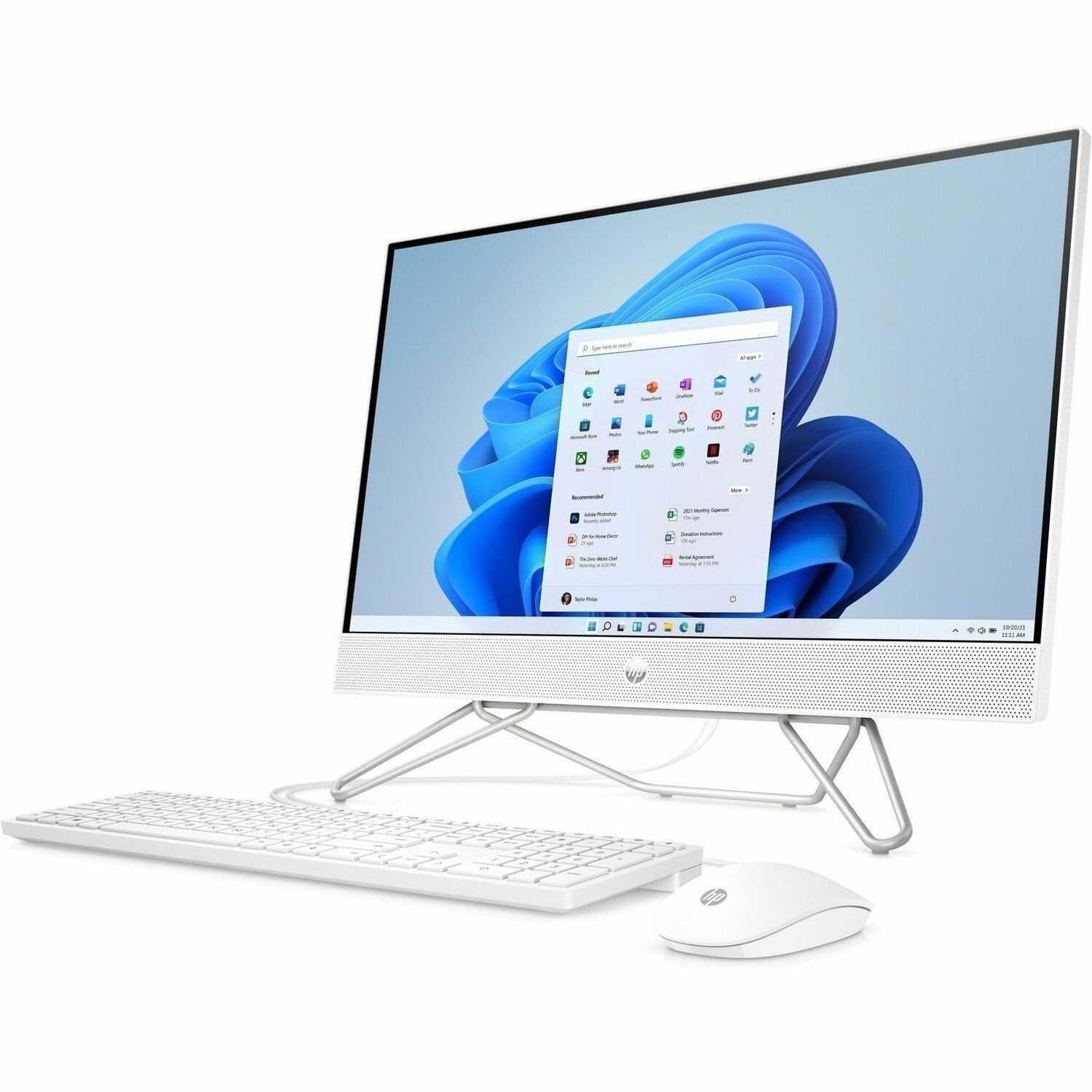 HP 24-cb1000i 24-cb1210 All-in-One Computer - Intel Core i5 12th Gen i5-1235U - 8 GB - 256 GB SSD - 23.8" Full HD - Desktop - Starry White