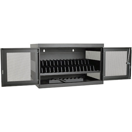 Eaton Tripp Lite Series Multi-Device Charging Station, 16 AC Outlets, Chromebooks and Laptops, Wall-Mount and Cart Options, Black