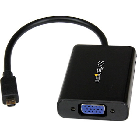 StarTech.com Micro HDMI® to VGA Adapter Converter with Audio for Smartphones / Ultrabooks / Tablets - 1920x1080