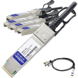 AddOn NetAPP X66120-1 Compatible TAA Compliant 40GBase-CU QSFP+ to 4xSFP+ Direct Attach Cable (Passive Twinax, 1m)