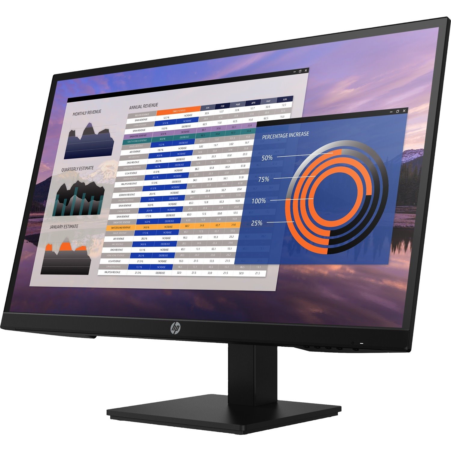 HP P27h G4 27" Class Full HD LCD Monitor - 16:9