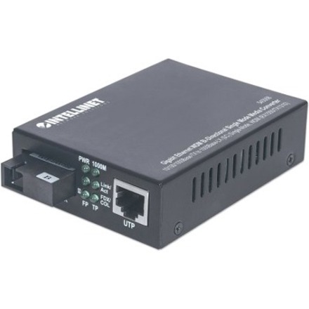 Intellinet 545068 Netwerk Media Converter 1000 Mbit/S Single-Mode Zwart ** New Retail **