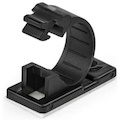 StarTech.com 100 Self Adhesive Cable Management Clips - Ethernet/Network Cable/Office Desk Cord Organizer - Sticky Wire Holder/Clamp Black