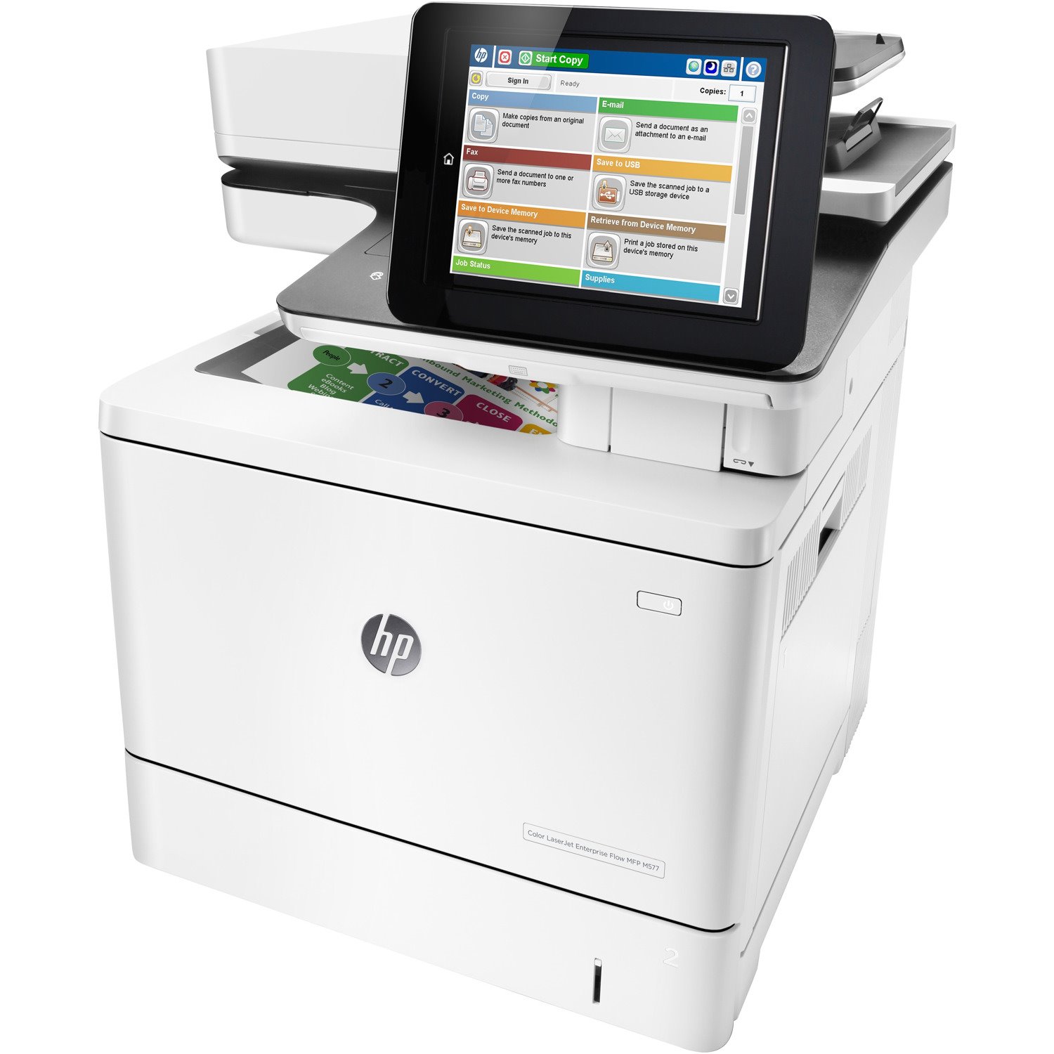 HP LaserJet M577z Wireless Laser Multifunction Printer - Colour