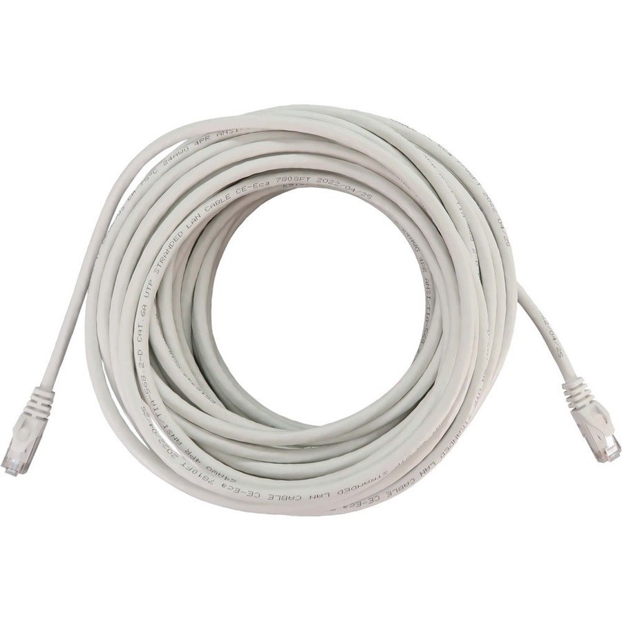 Eaton Tripp Lite Series Cat6a 10G Snagless Molded UTP Ethernet Cable (RJ45 M/M), PoE, White, 100 ft. (30.5 m)