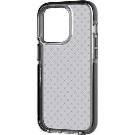 Tech21 Evo Check Case for Apple iPhone 14 Pro Smartphone - Smokey Black