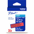 Brother Genuine P-touch TZe431 BK on RD Label Tape, Laminated, 12mmX8m