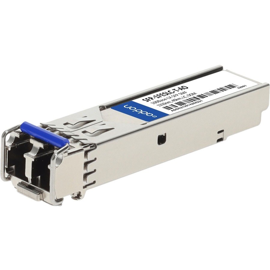 AddOn Moxa&reg; SFP-1FESLC-T Compatible TAA 100Base-LX SFP Transceiver (SMF, 1310nm, 40km, LC, DOM, -40 to 85C)