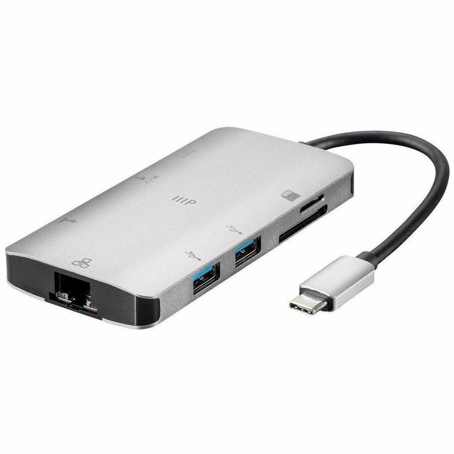 Monoprice Consul Series Usb-C Hdmi Adapter With Gigabit Ethernet_ 3-Port Usb 3.0