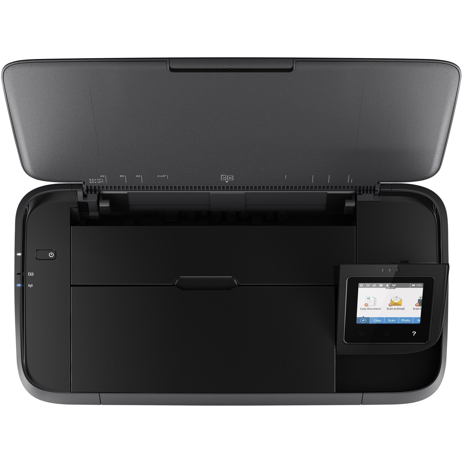 HP Officejet 250 Wireless Inkjet Multifunction Printer-Color-Copier/Scanner-20 ppm Mono/19 ppm Color Print-4800x1200 Print-Manual Duplex Print-500 Pages Monthly-50 sheets Input-Color Scanner-600 Optical Scan-Wireless LAN