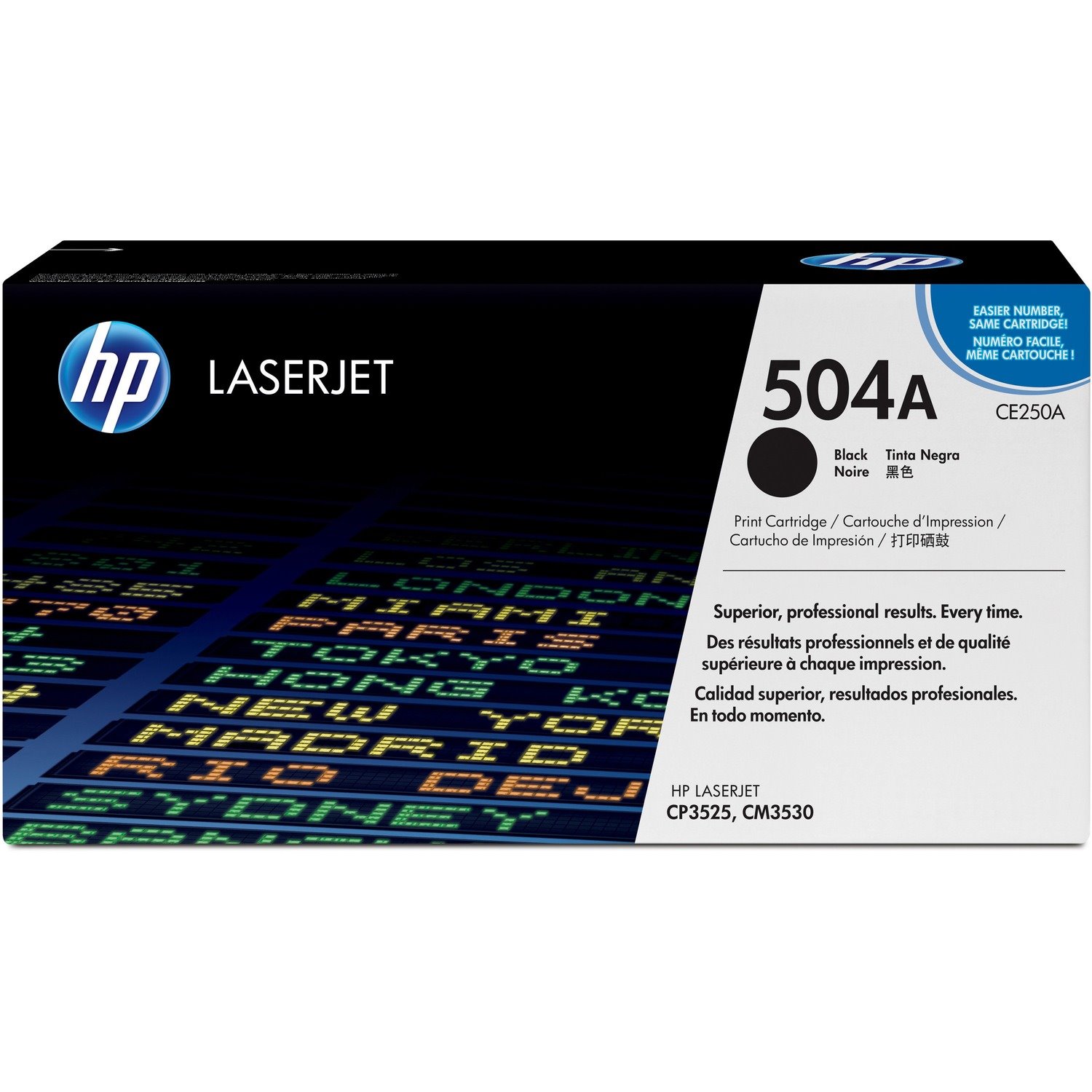 HP 504A Original Laser Toner Cartridge - Black - 1 Pack