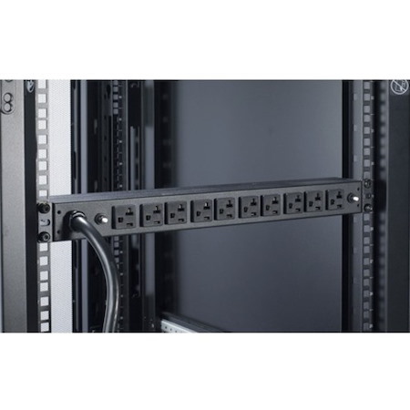 APC NetShelter Basic Rack PDU, 1U, 30A, 120V, 10 NEMA 5-20 outlets