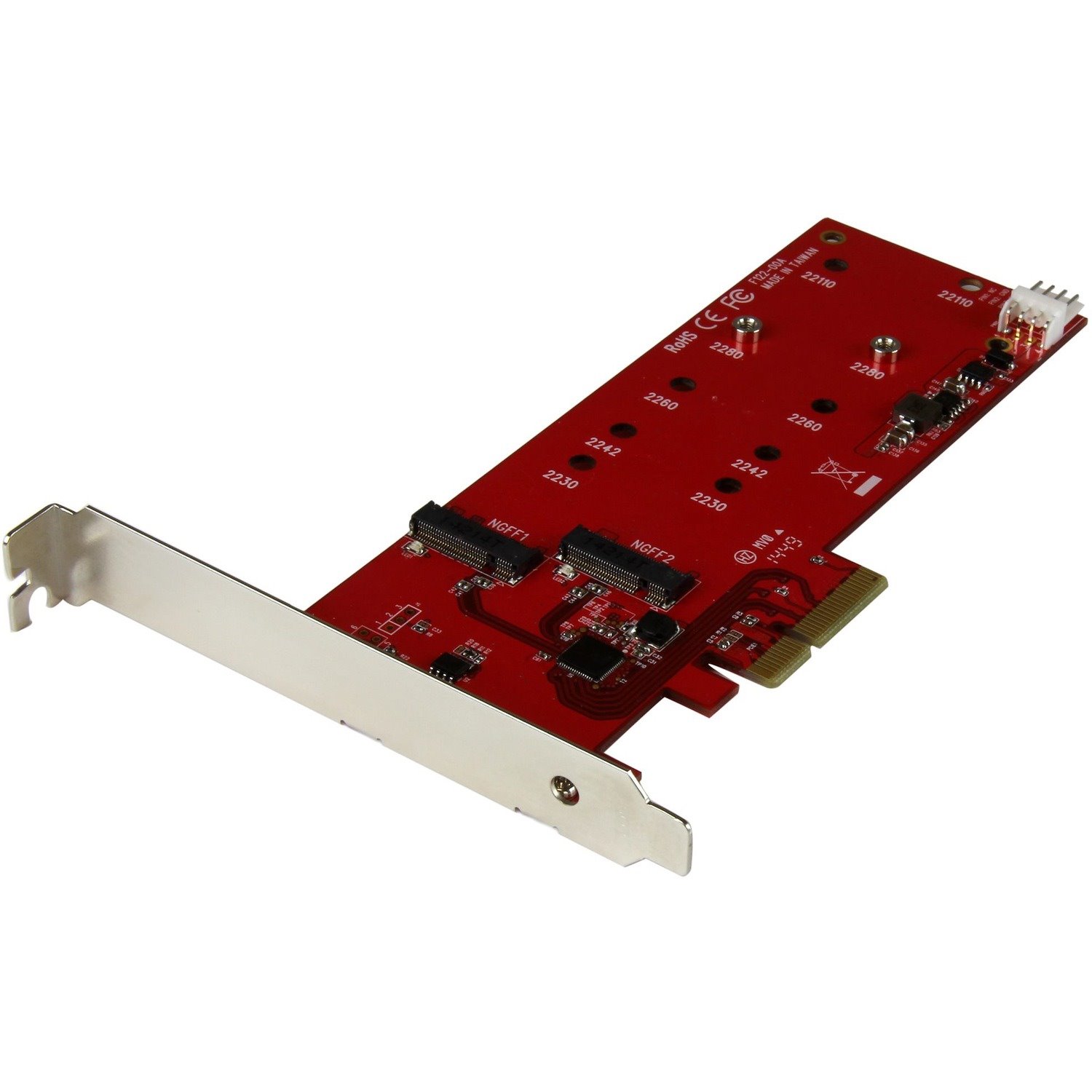 StarTech.com 2x M.2 SATA SSD Controller Card - PCIe