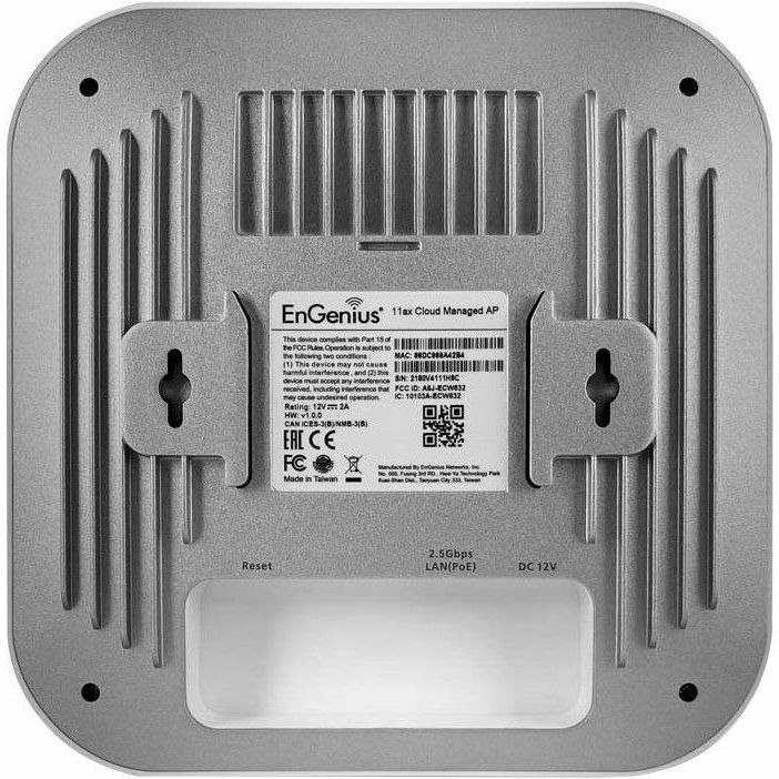 EnGenius ECW220S Dual Band IEEE 802.11ax 1.73 Gbit/s Wireless Access Point - Indoor