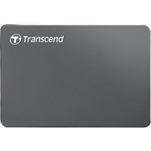 Transcend StoreJet 25C3 1 TB Portable Hard Drive - 2.5" External - SATA - Iron Grey