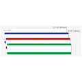 Seiko SmartLabel SLP-4AFL Multi-Color File Folder Label Assortment (White, Blue, Red, Green)