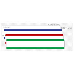 Seiko SmartLabel SLP-4AFL Multi-Color File Folder Label Assortment (White, Blue, Red, Green)