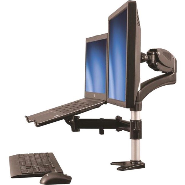 StarTech.com Laptop Monitor Stand, Computer Monitor Stand, Articulating, VESA Mount Monitor Desk Mount, For up to 27"(17.6lb/8kg) Displays