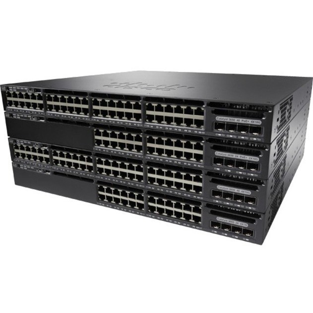 Cisco Catalyst 3650 3650-12X48UZ 48 Ports Manageable Ethernet Switch - 10 Gigabit Ethernet, Gigabit Ethernet - 10/100/1000Base-TX, 10GBase-T, 40GBase-X