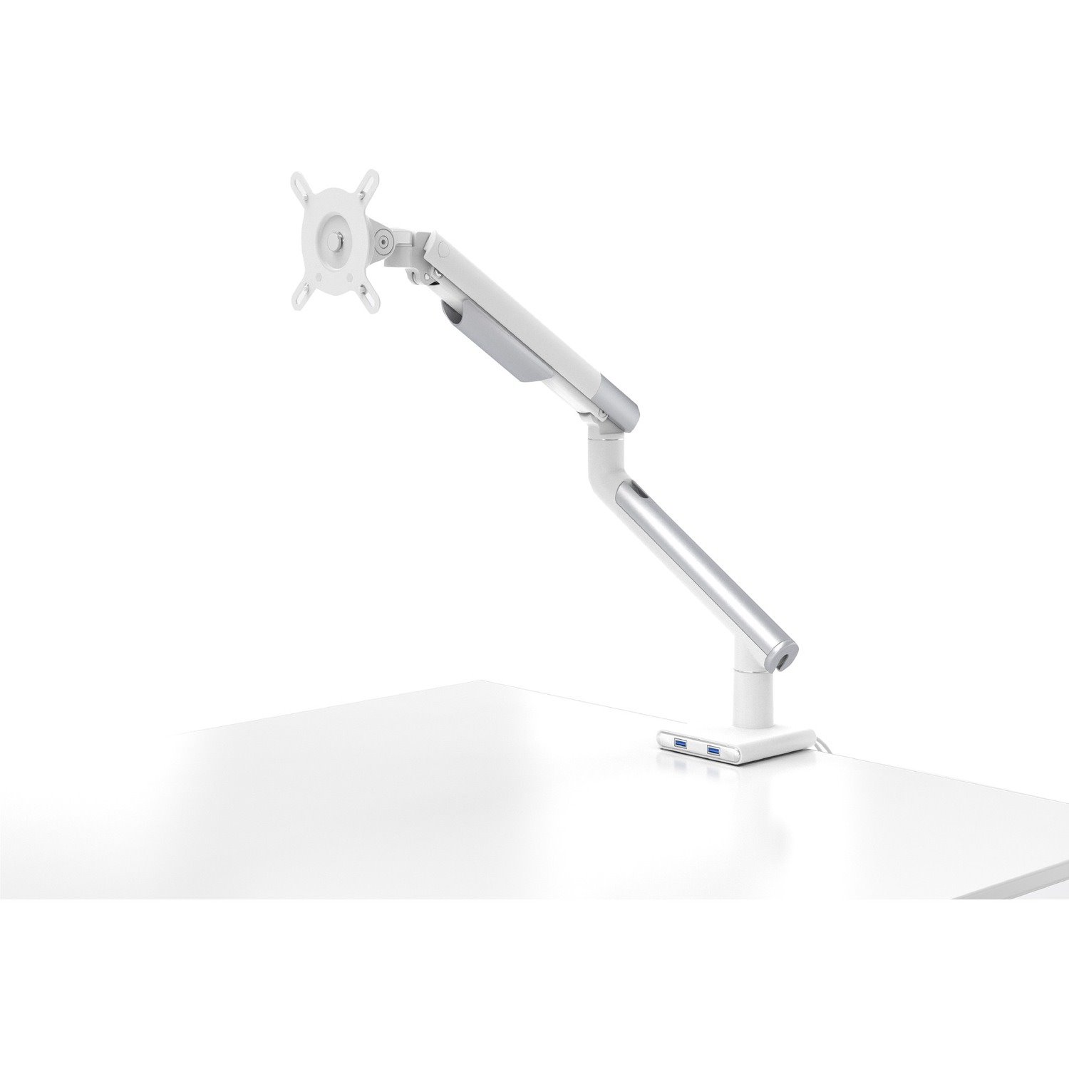 CTA Digital Mounting Arm for Monitor, Curved Screen Display, Flat Panel Display, Enclosure - White