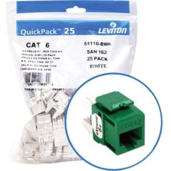 Leviton eXtreme 6+ Component-Rated Keystone Jack