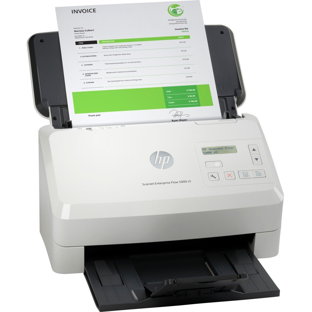 HP Scanjet Enterprise Flow 5000 S5 Sheetfed Scanner - 600 dpi Optical