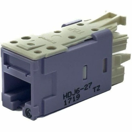 Ortronics Clarity High Density Jack (HDJ) CAT6, T568A/B, Blue