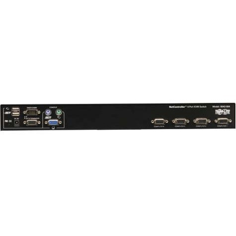 Tripp Lite by Eaton 4-Port 1U Rack-Mount USB/PS2 KVM Switch with On-Screen Display