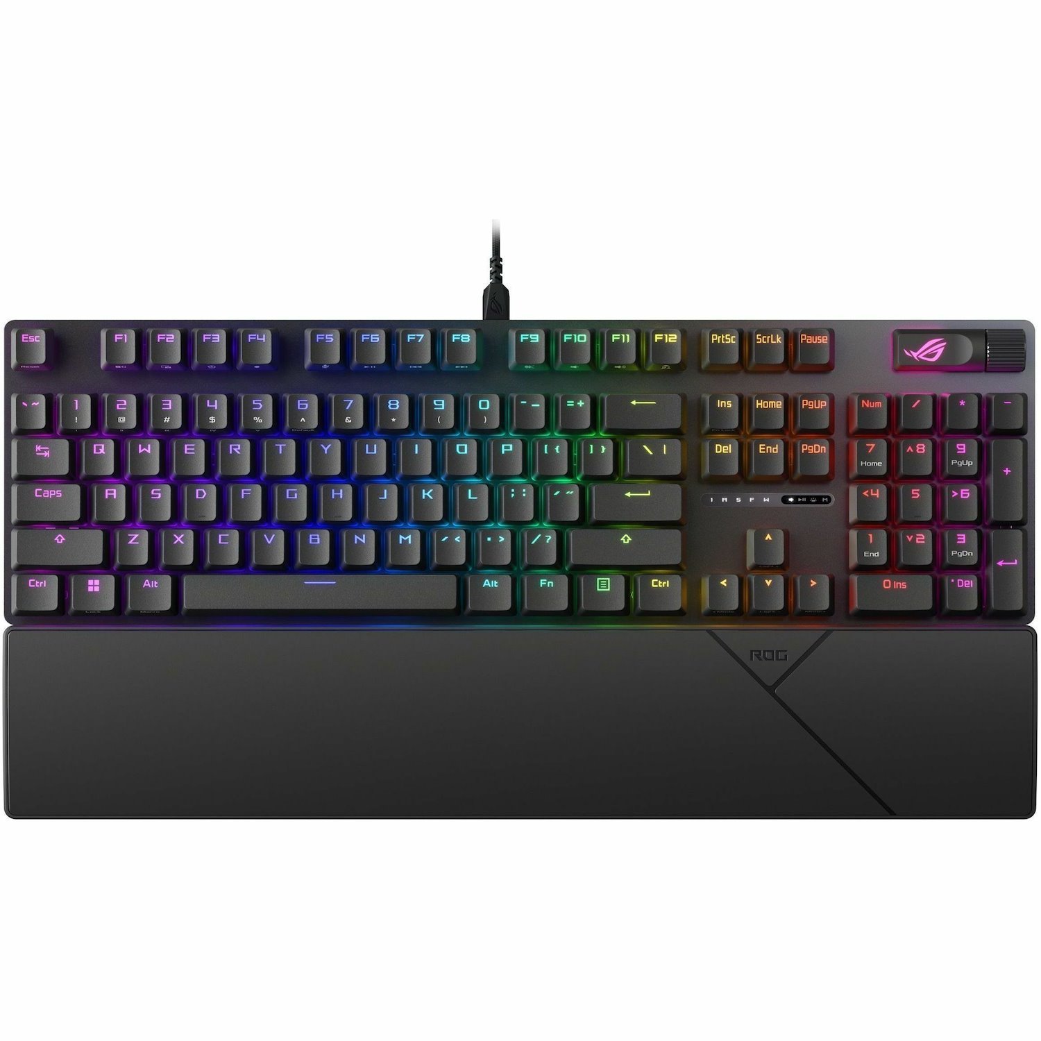 Asus ROG Strix Scope II Gaming Keyboard - Cable Connectivity - USB 2.0 Interface - RGB LED