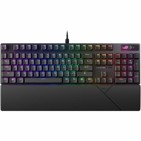 Asus ROG Strix Scope II Gaming Keyboard - Cable Connectivity - USB 2.0 Interface - RGB LED