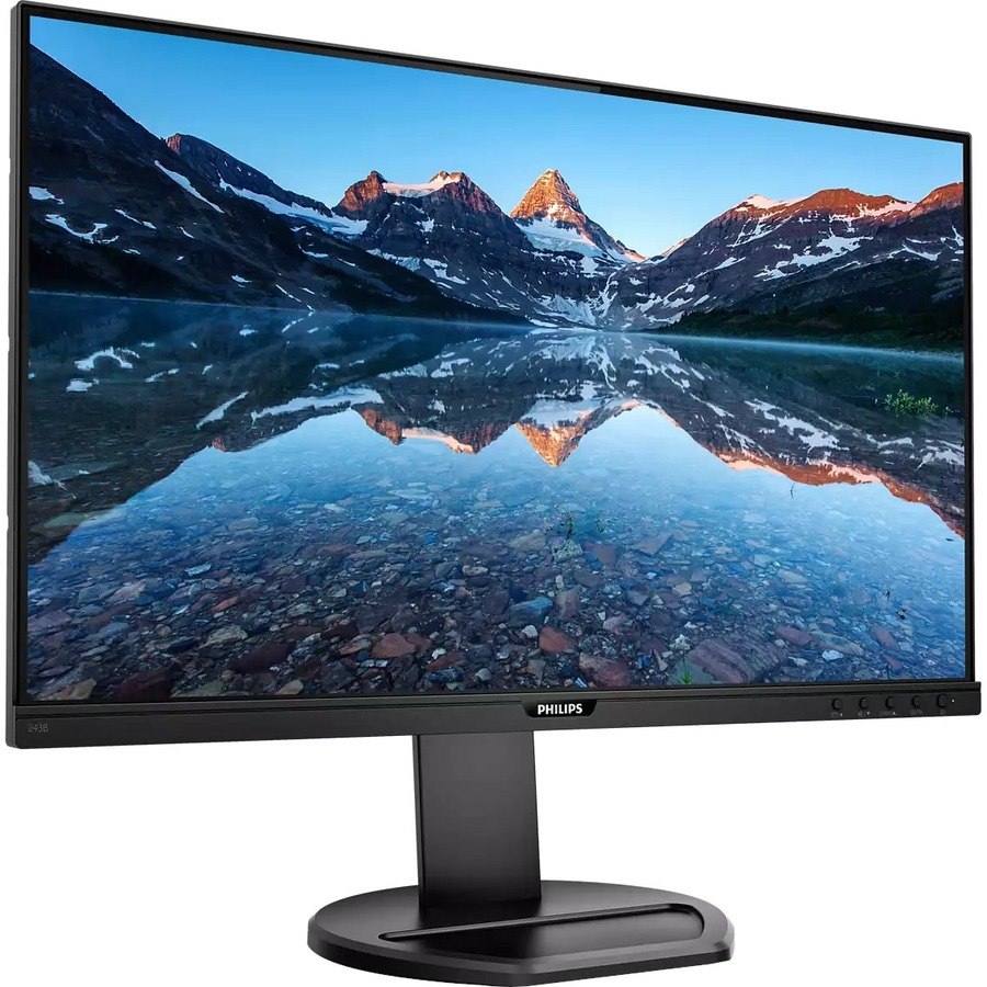 Philips 243B9 24" Class Full HD LCD Monitor - 16:9 - Textured Black