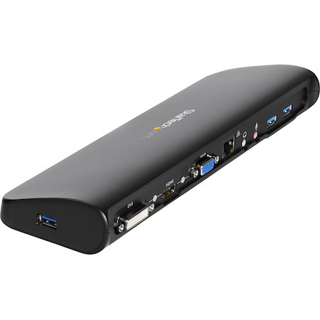 StarTech.com USB 3.0 Docking Station - Compatible with Windows / macOS - Supports Dual Displays - HDMI and DVI - DVI to VGA Adapter Included - USB3SDOCKHD