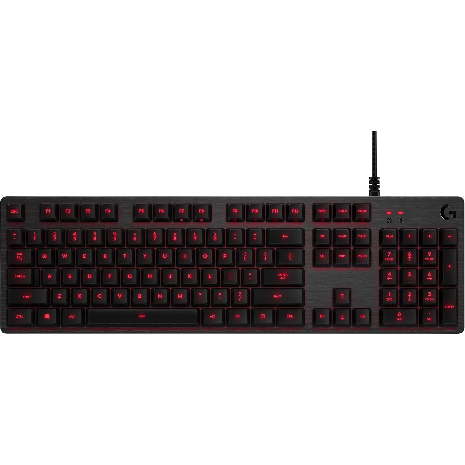 Logitech G413 Keyboard - Cable Connectivity - USB 2.0 Interface - Finnish, Norwegian, Danish, Swedish - Carbon