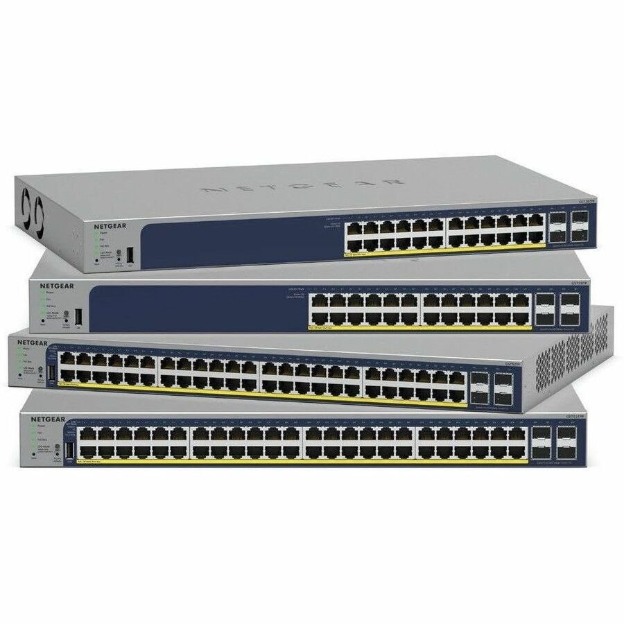 Netgear (GS728TPP) 24-Port Smart Managed Switch, Poe+(24) 380W, SFP(4), Life WTY