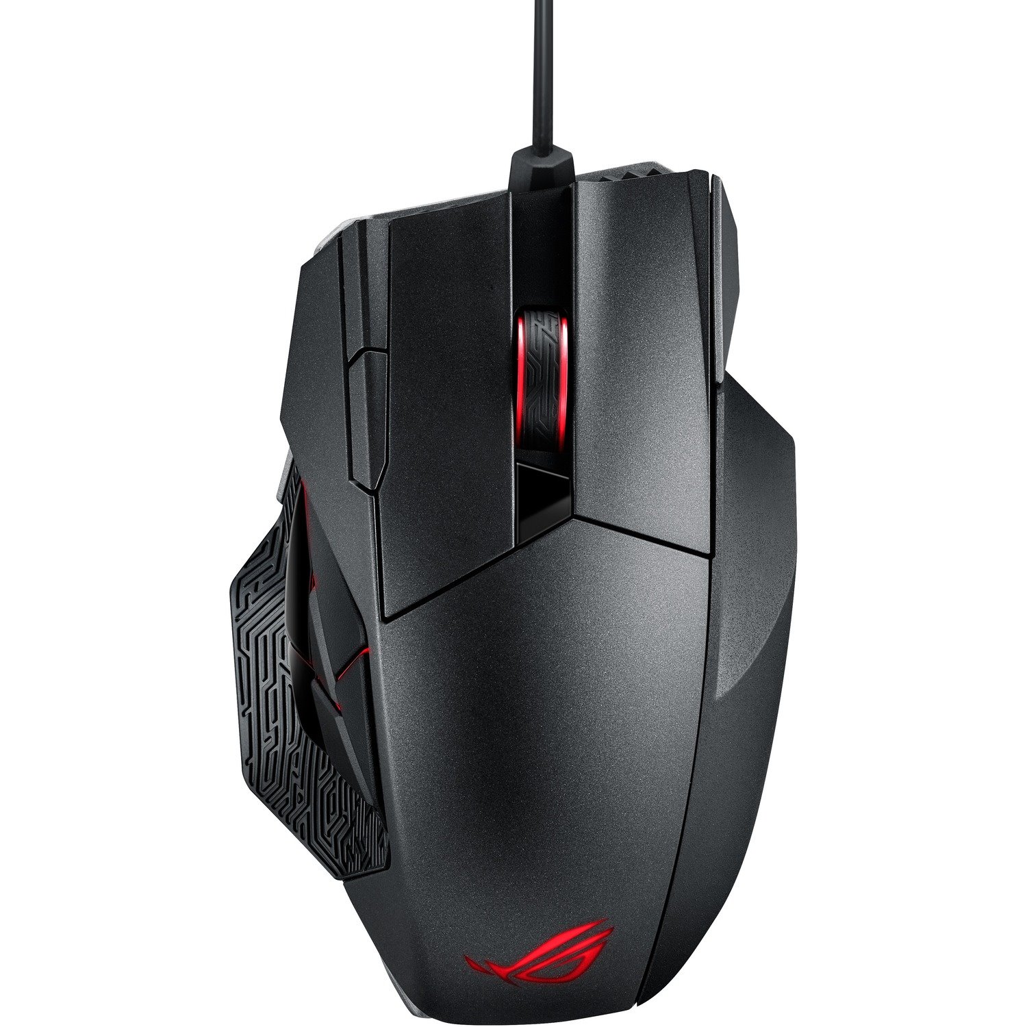 Asus ROG Spatha Gaming Mouse - Radio Frequency - USB 2.0 - Laser - 12 Button(s) - Titanium Black