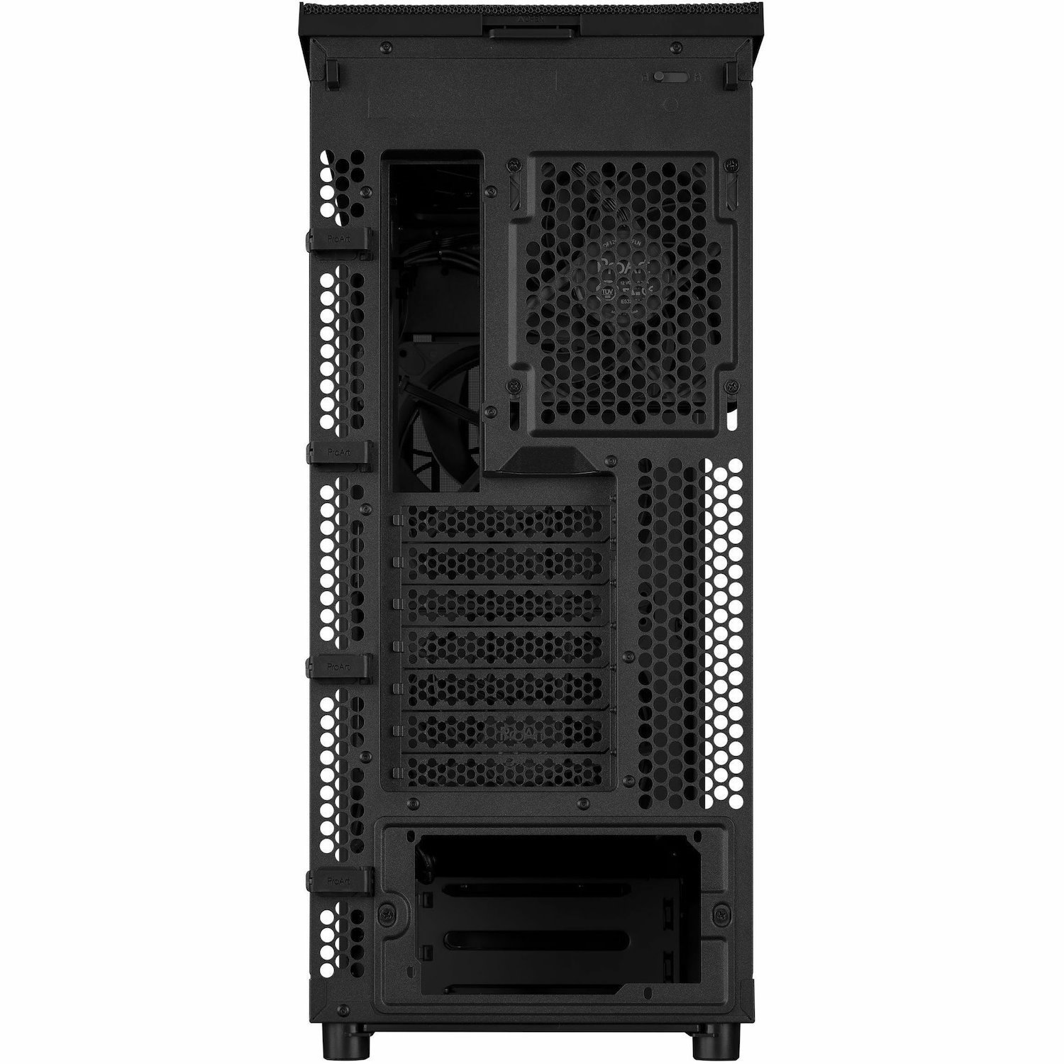 Asus ProArt PA401 Computer Case - ATX Motherboard Supported - Metal, Wood, Tempered Glass, Steel - Black