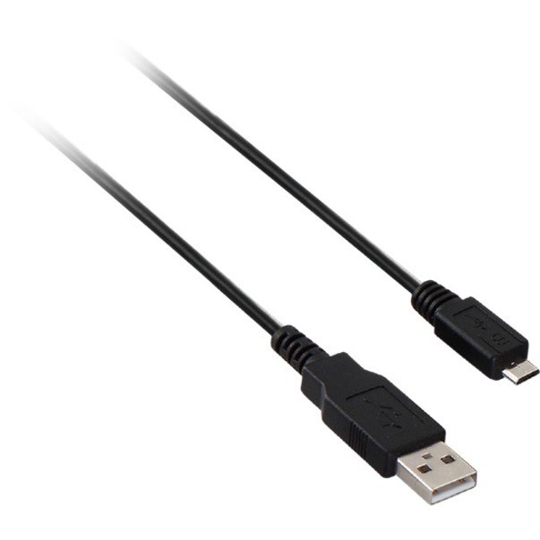 V7 USB A Male to Micro USB Male Cable USB 2.0 480 Mbps 1m/3.3ft Black