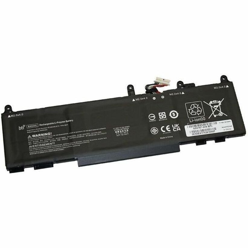BTI N59787-005-BTI 3-CELL 11.58V LI-ION NOTEBOOK BATTERY N59787-005, BX03XL, N59733-AC1, HSTNN-OB3H