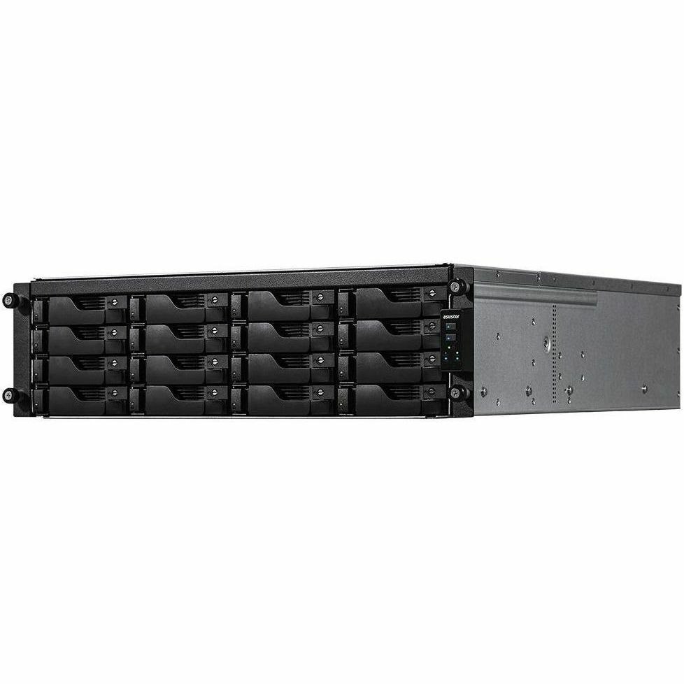 Asustor 16-Bay Nas(No Disk), Xeon E-2224 3.4GHz, 8GB, M.2(2), GbE(4), PCIe, 2Ru, 5YR