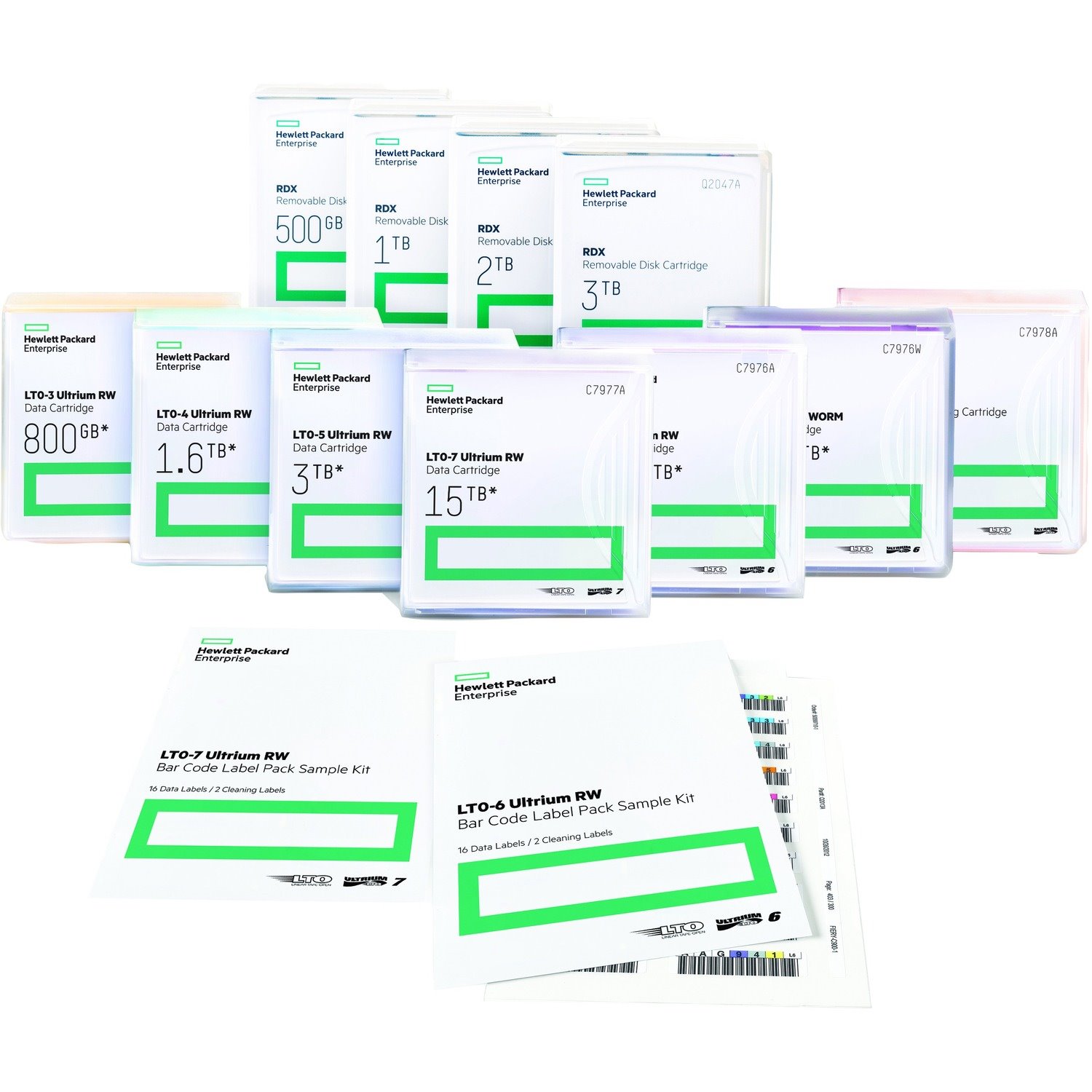 HPE LTO-5 Ultrium RW Bar Code Label