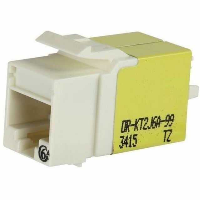 Ortronics Category 6a Keystone Jack, Lacing Cap Termination, WM Ivory