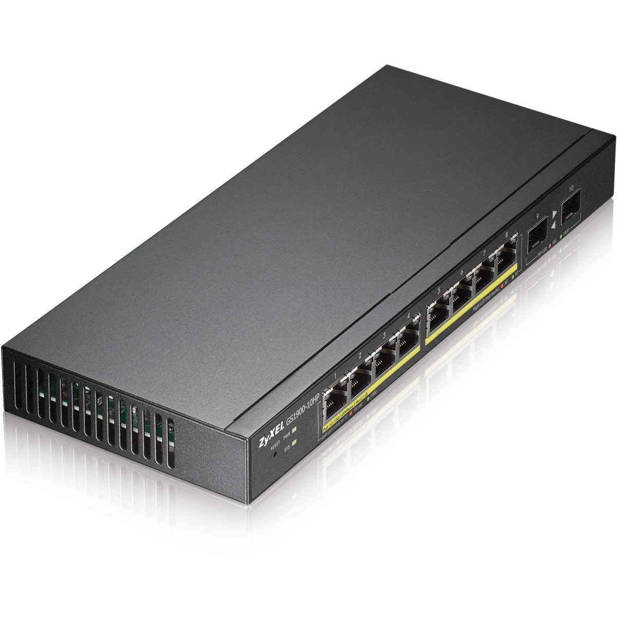 ZYXEL 8-Port GbE Smart Managed PoE Switch with GbE Uplink