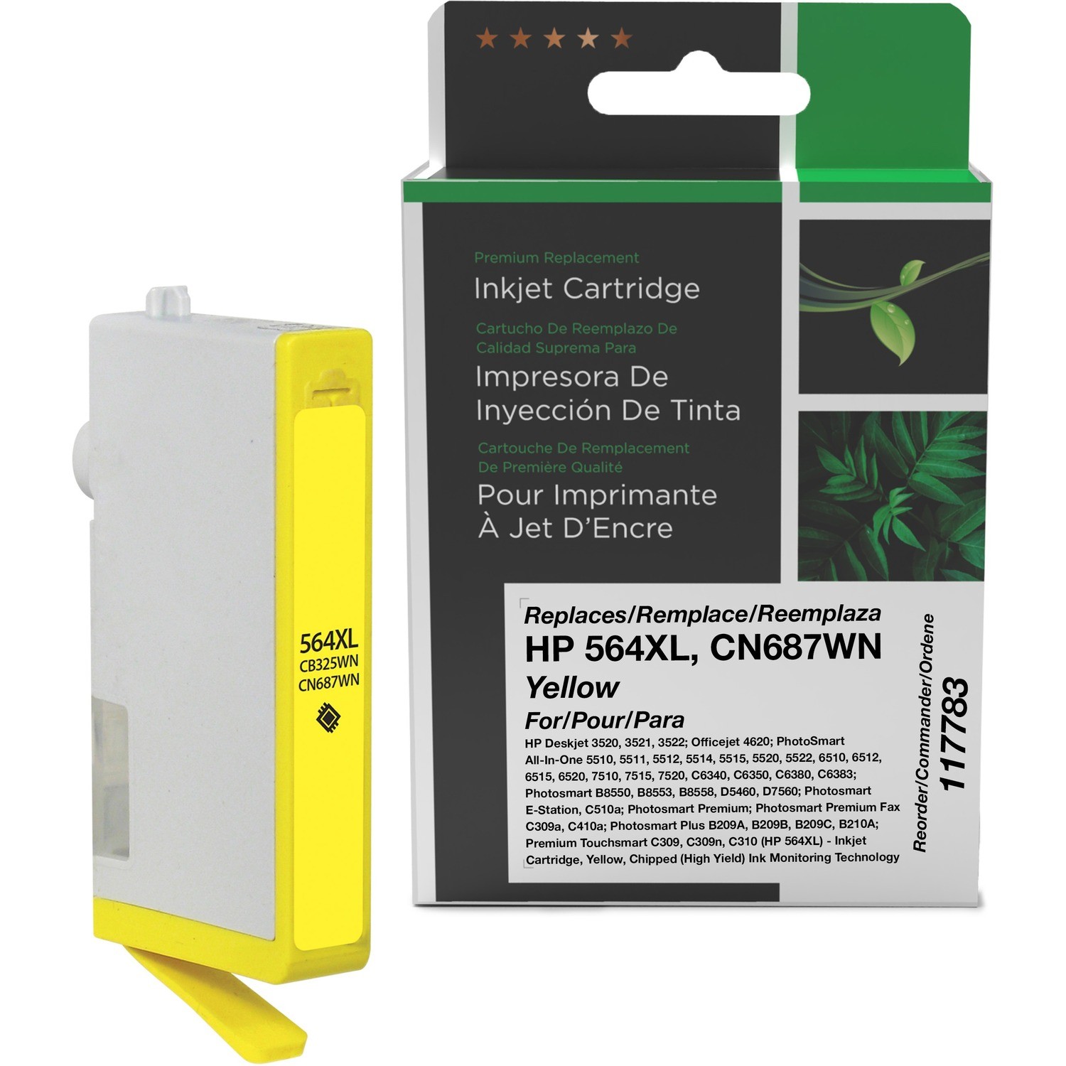 Clover Imaging Remanufactured High Yield Yellow Ink Cartridge for HP 564XL (CB325WN/CN687WN)