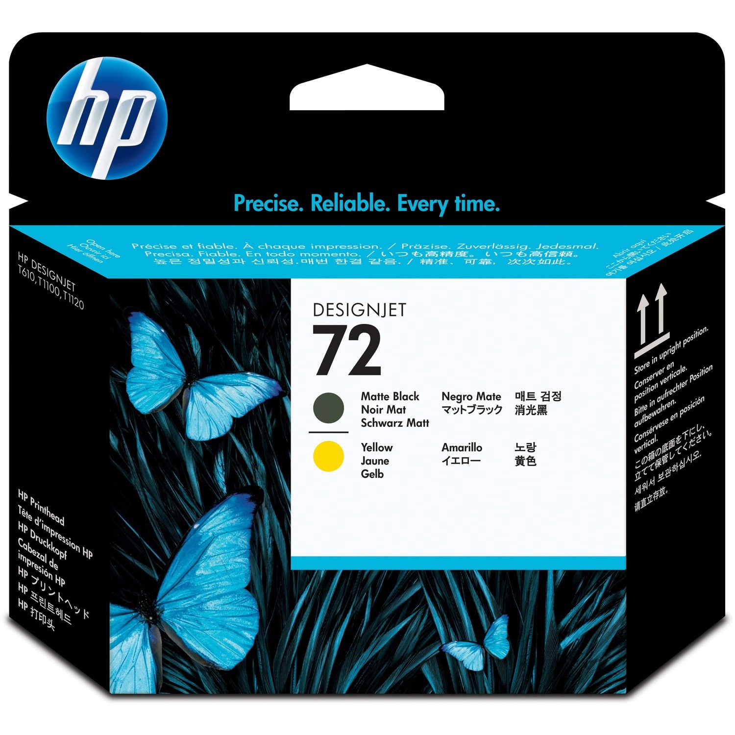 HP 72 MATTE BLACK AND YELLOW PRINTHEAD - 790/1300/2300/1200