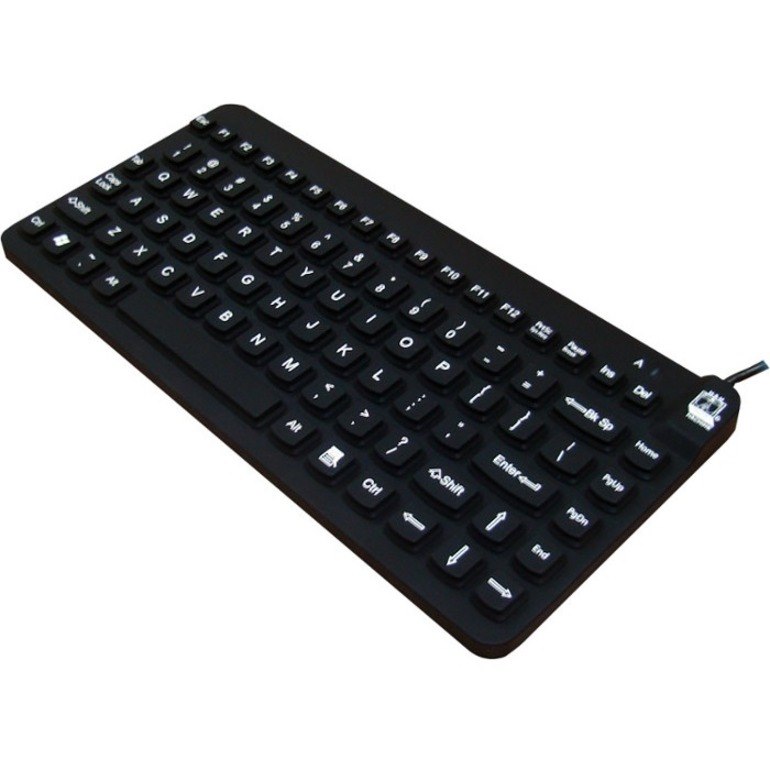 Man & Machine Premium Waterproof Disinfectable Silent 12" Keyboard